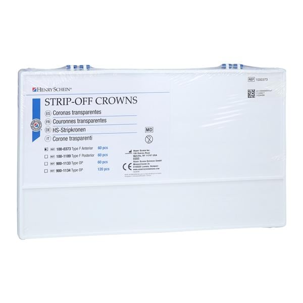 Strip Off Crown Form Size Assorted Set Anterior 60/Bx