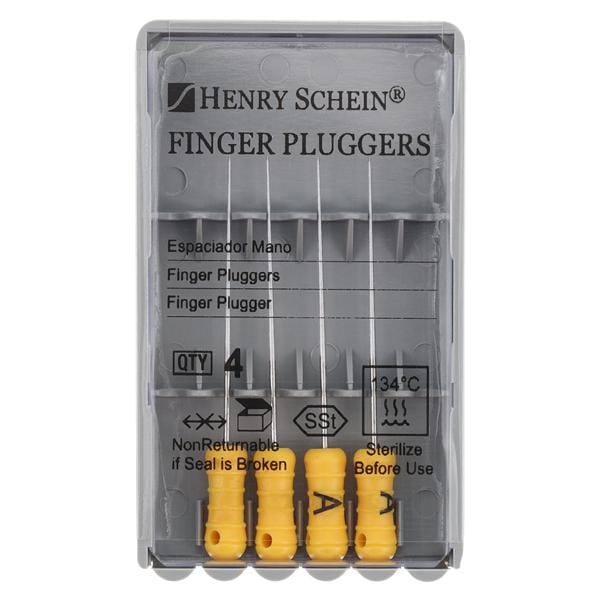 Finger Plugger 25 mm Yellow 4/Pk