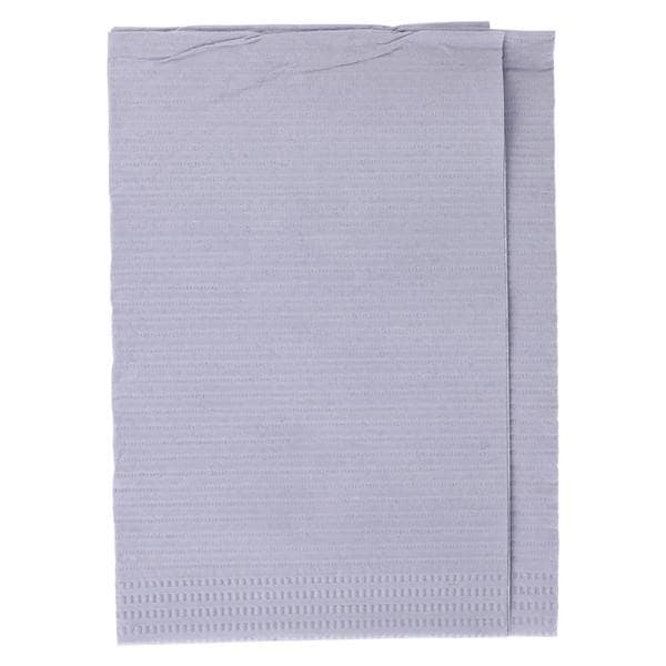 Dri-Gard Patient Towel 2 Ply Tissue / Poly 13 in x 19 in Grey Disposable 500/Ca