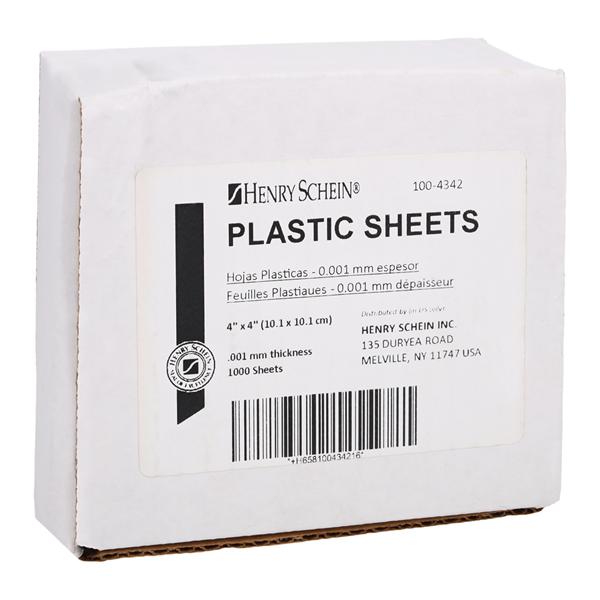 Separating Film Plastic Sheets 4" x 4" 1000/Bx