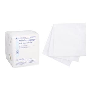 100% Cotton Non-Woven Sponge 4x4" 4 Ply Non-Sterile Square LF