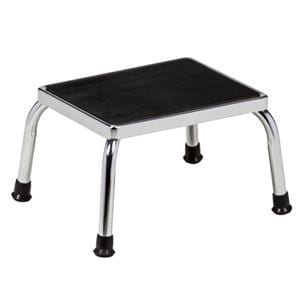 Step Stool Chrome 4 Leg Ea