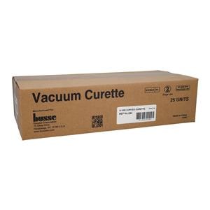 Uterine Vacuum Curette 12mm Plastic Sterile Disposable 25/Ca