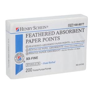 Absorbent Points Extra Fine Feathered 200/Bx