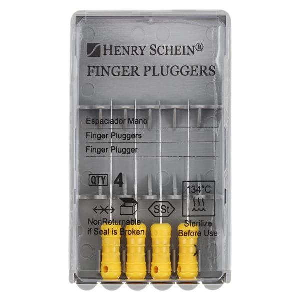 Finger Plugger 21 mm Yellow 4/Pk