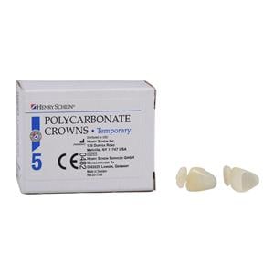 Polycarbonate Replacement Crowns Size 13 Upper Right Central Refill 5/Bx