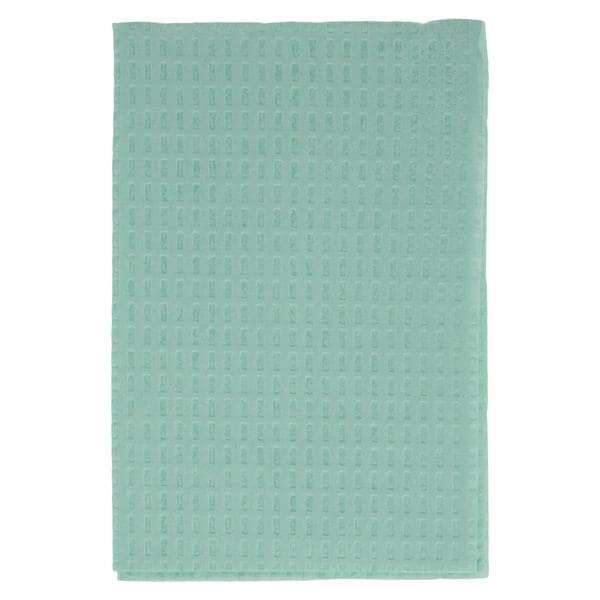 Patient Bib 2 Ply Tissue / Poly 13 in x 18 in Green Disposable 500/Ca