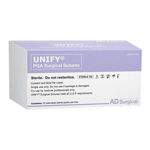 Unify Suture 3-0 30" Polyglycolic Acid Braid FS-1 Undyed 12/Bx