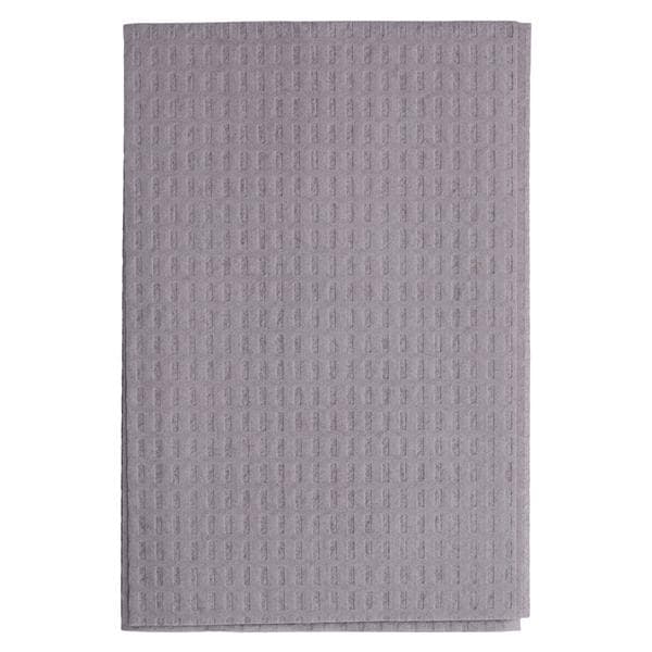 Patient Bib 2 Ply Tissue / Poly 13 in x 18 in Grey Disposable 500/Ca