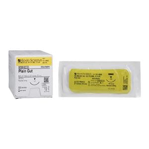 Suture 4-0 27" Plain Gut Monofilament C-6 Beige 12/Bx