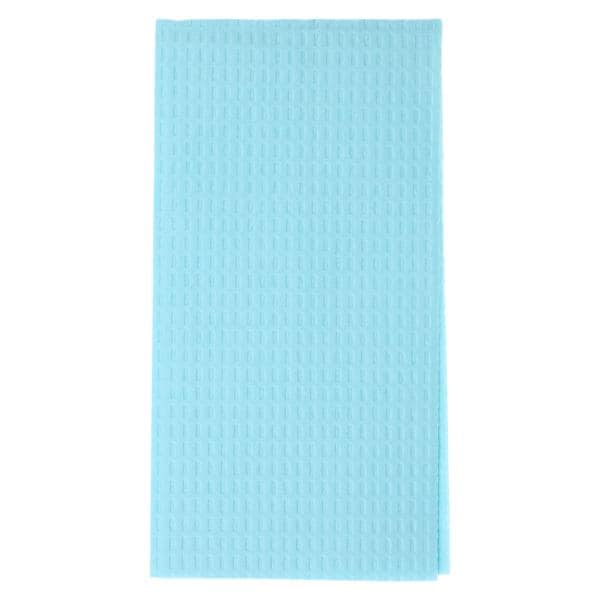 Patient Bib 2 Ply Tissue / Poly 17 in x 18 in Blue Disposable 500/Ca