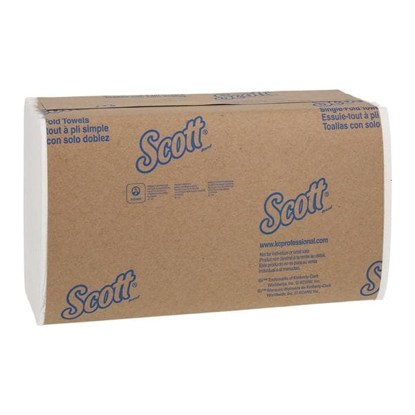 Scott Hand Towel Single Fold Disposable Fbr 1 Ply 10.25 in x 9.3 in Wt 4000/Ca