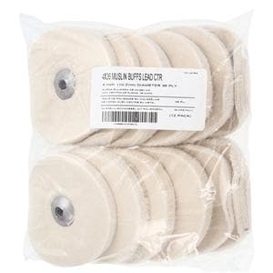 Muslin Buffs Lead Center 4" x 36 Ply 12/Pk