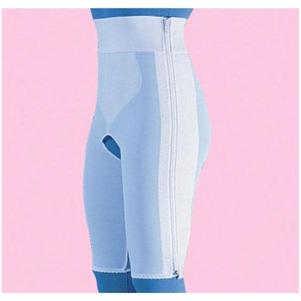 Compression Garment Above Knee Large 41-45" White