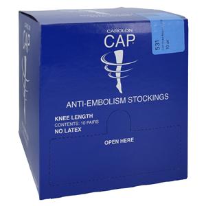 CAP Anti-Embolism Stocking Knee High Large Unisex White