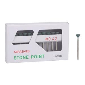 Silicone Carbide Mounted Points Green 12/Bx