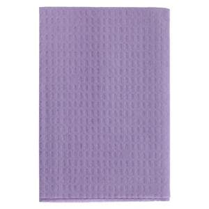 Towel Bib 2 Ply Tissue / Poly 13 in x 18 in Lavender Disposable 500/Ca