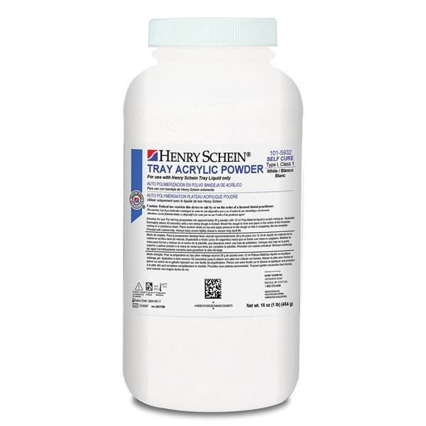 Acratray Acrylic Powder Self Cure White 1Lb/Jr