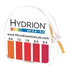 Hydrion pH Test Strip 6.8-8.4 Range Single Roll Ea