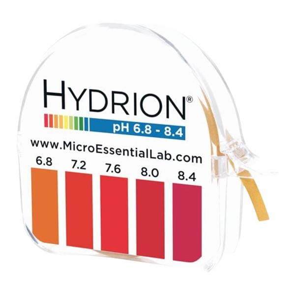 Hydrion pH Test Strip 6.8-8.4 Range Single Roll Ea