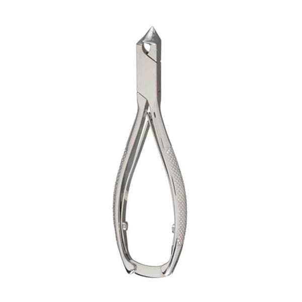 Nipper Nail 5-1/2" Angled Jaw Double Spring Stainless Steel Ea