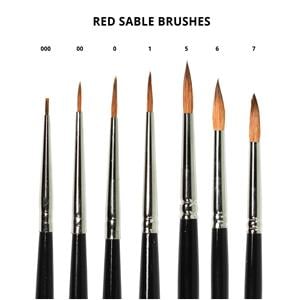 Ceramist Brush Red Sable #5 Ea