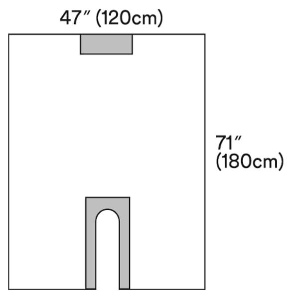 Steri-Drape 47x70" Sterile Surgical/Neurology/Orthopedic Drape Fenestrated