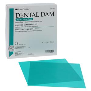 Latex-Free Rubber Dam 6 in x 6 in 75/Bx