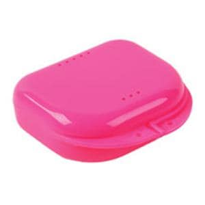 Retainer Box Super Tuff 3 in x 2 1/2 in x 1 in Fluorescent Pink Small 10/Bg