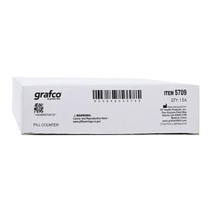 Grafco Pill Counter Plastic 8x6" White/Blue Ea