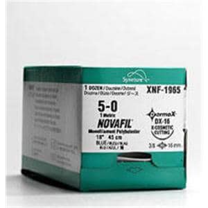 Novafil Suture 4-0 18" Polybutester Monofilament C-14 Blue 12/Ca