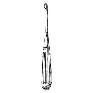 Spratt-Brun Mastoid Curette 6-1/2" Stainless Steel Autoclavable Reusable Ea