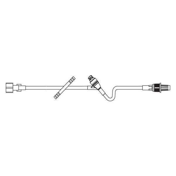 IV Extension Set 14" Y-Injection Site M LL Adptr/Clr 48/Ca