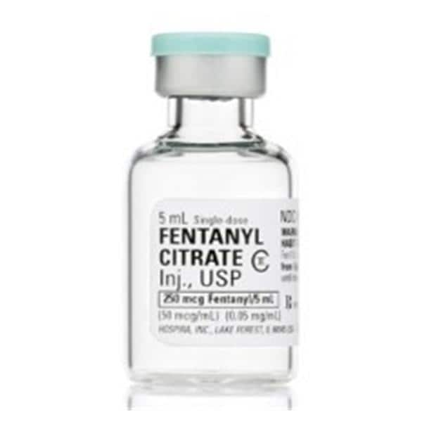 Fentanyl Citrate Injection 50mcg/mL SDV 5mL 25/Package