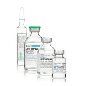 Bupivacaine HCl Injection 0.25% Preservative Free SDV 10mL 25/Bx, 2 BX/CA