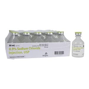 Sodium Chloride 0.9% Injection PF SDV 50mL 25/Bx, 4 BX/CA