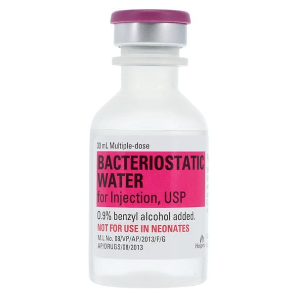 Water Bacteriostatic Injection No Mercury FTV MDV 30mL 25/Package