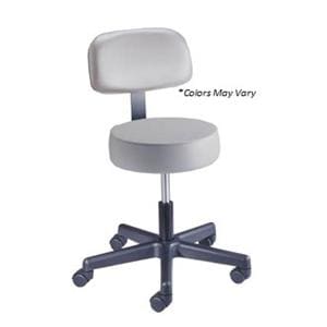 Stool Exam Value Plus Black Casters Adjustable Backrest 5 Leg Ea