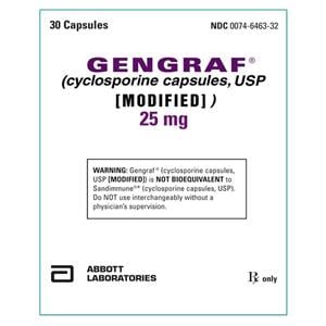 Gengraf Capsules 25mg Bottle 30/Bottle