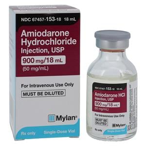 Amiodarone HCl Injection 50mg/mL SDV 18mL Each