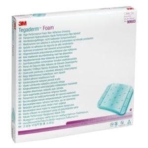 Tegaderm HP Foam Foam Dressing 8x8" Non-Adherent Non-Adhesive Tan Absorbent LF