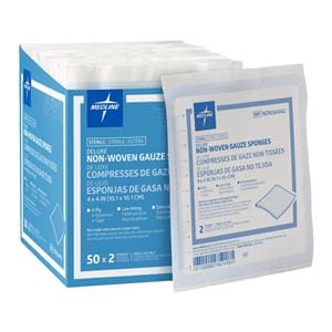 Avant Deluxe Rayon/Polyester Blend Gauze Sponge 4x4" 4 Ply Sterile Non-Woven LF