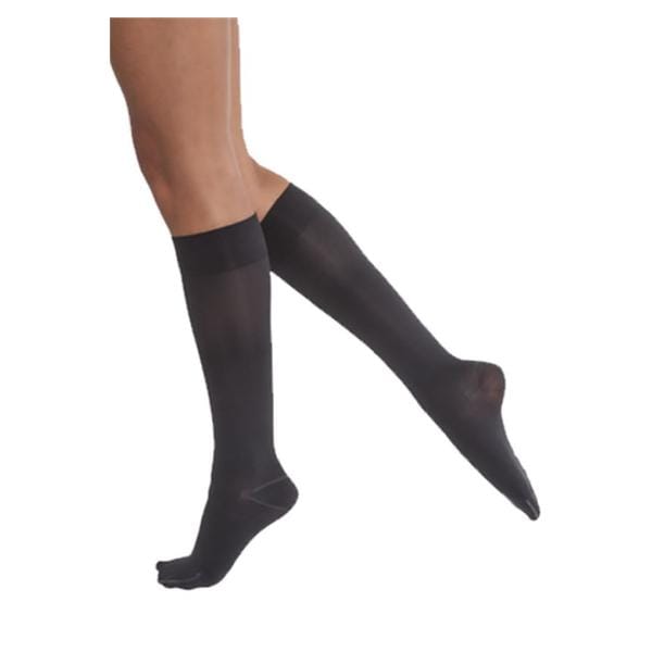 Opaque Compression Stocking Knee High Small Classic Black