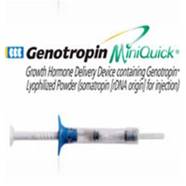 Genotropin MiniQuick Injection 0.8mg Prefilled Syringe 7/Pk