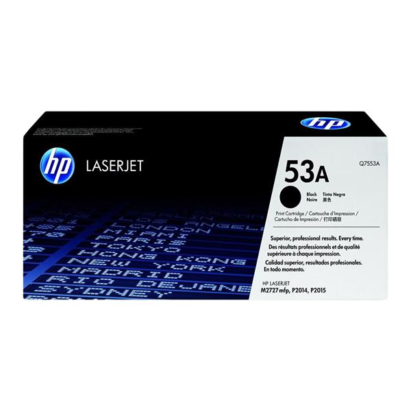 HP 53A Black Original Toner Cartridge (Q7553A) Ea