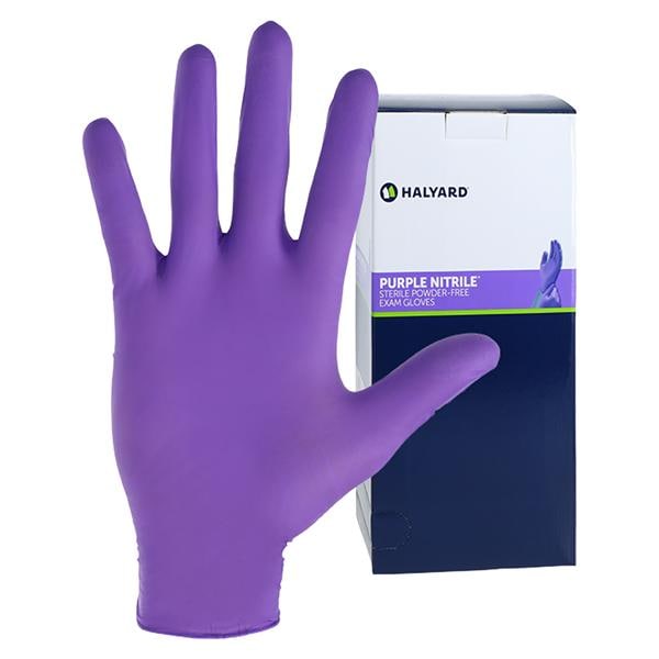 KC5 Purple Nitrile Nitrile Exam Gloves Large Purple Sterile