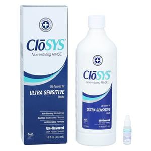 CloSYS Ultra Sensitive Original Unflavored Oral Rinse 16 oz 16oz/Bt