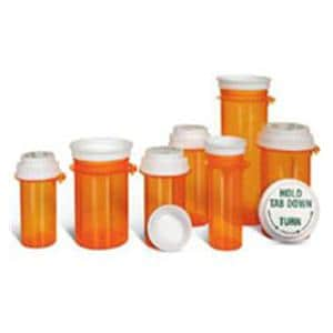 Medicine Vial Polypropylene Amber 1-Click Cap