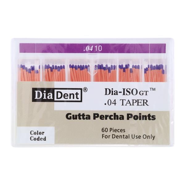 Dia-Pro Hand Rolled Gutta Percha Points Size 2-7 Assorted 60/Bx