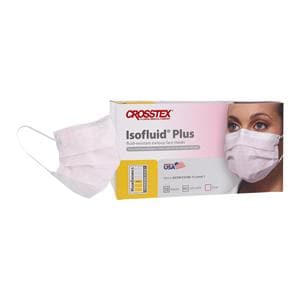 Isofluid Plus Procedure Mask ASTM Level 1 Anti-Fog Pink Adult 50/Bx